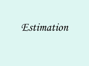 Estimation - Widener University