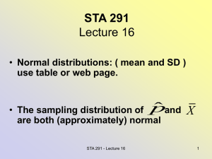 STA 291 - Mathematics