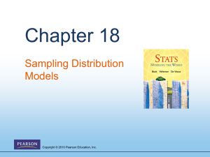 sampling distribution model
