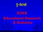t-test edrs 5305 presentation
