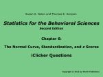 Statistics for the Behavioral Sciences