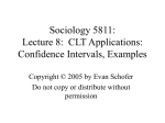 Class 8 Lecture: Confidence Intervals & t distribution