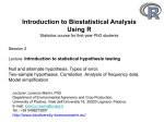 statistical hypothesis test