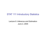 Confidence Intervals