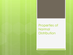 Properties of Normal Distributions