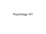 Psychology 101