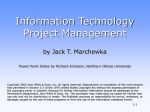Chapter 1: The Nature of Information Technology Projects