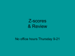 Z-scores & Review