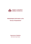 Methodological Information on the “Survey of Expectations”  Department of Statistics