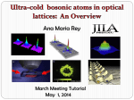 Atoms in Latices 1