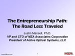 The Entrepreneurship Path