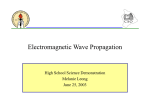 Electromagnetic Propagation