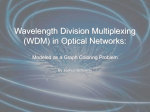 Wavelength Division Multiplexing (WDM) in Optical Networks: