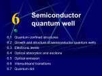 6.2 Growth and structure of semiconductor quantum wells