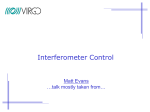 Interferometer Control