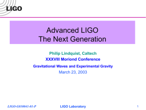 Advanced LIGO—the Next Generation
