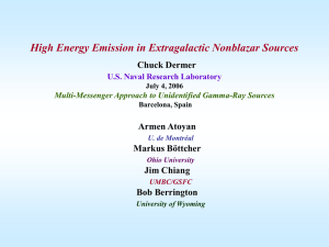 High Energy Emission in Extragalactic Nonblazar Sources
