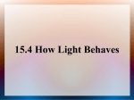 15.4 How Light Behaves