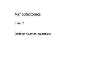 Localized surface plasmon resonances