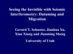 d(M|s) - University of Utah`s Tomography and Modeling/Migration