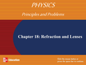 of refraction - Mrs. Brenner`s Biology