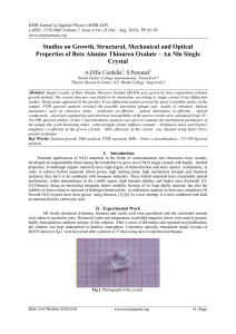 IOSR Journal of Applied Physics (IOSR-JAP)