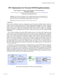 FFT Optimization for Practical OFDM Implementations  Susmita Adhikari , Beril Inan