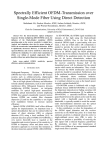 Spectrally Efficient OFDM-Transmission over Single-Mode Fiber Using Direct Detection Student Member Member, IEEE