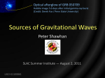 Sources of Gravitational Waves Peter Shawhan