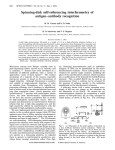 Spinning-disk self-referencing interferometry of antigen–antibody recognition