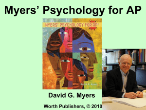 Myers` Psychology for AP*