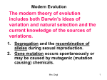 Modern Evolution