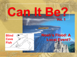Vol 1 Flood,Blind cave fish