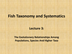 Fish Taxonomy and Systematics_Lecture 3