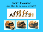 Topic: Evolution