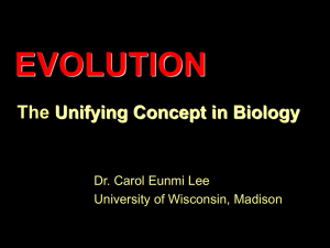 EVOLUTION - Carol Lee Lab - University of Wisconsin