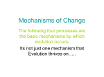 Mechanisms of Change