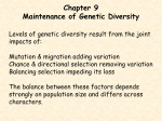 Chapter 9 Maintenance of Genetic Diversity