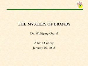 The Mystery of Brands.