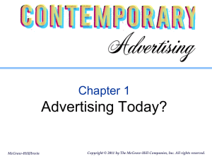 Chapter 1 Contemporary Advertising Arens 13 e File