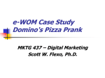 e-WOM Case Study Domino's Pizza Prank