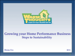 Blaine Fox - Growing Your Home Performance Business