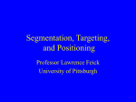 Segmentation and Positioning