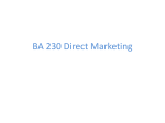 BA230 Direct Marketing