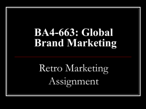 Retro Marketing - Homework Market