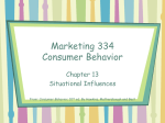 Marketing 334 Consumer Behavior