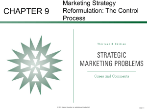 marketing strategy reformulation—the control process