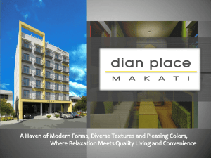 MARKET POSITIONING for DIAN PLACE