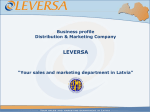 Your sales and marketing department in Latvia