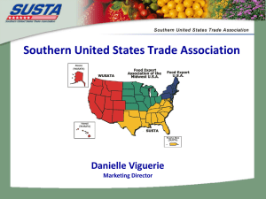 SUSTA Introduction - Southern United States Trade Association